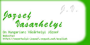 jozsef vasarhelyi business card