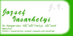 jozsef vasarhelyi business card
